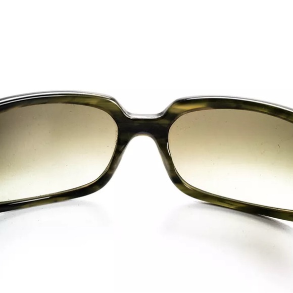 Coach Dark Green and Gold Samantha Sunglasses Bold Rectangular Design - Picture 4 of 6